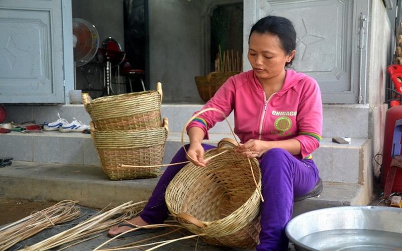 làng đan lát ở Khánh Hòa